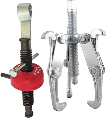Inditrust Heavy duty 2in1 Fan Bearing Puller and 3 Leg 4inch Bearing puller set Lever Tool(7 cm)