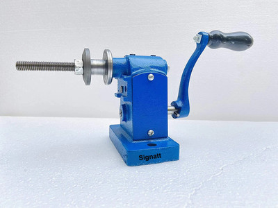 SIGNATT Coil Winding Machine,1/10 Motor Coil Winding Machine Stainless Steel Gear Lever Tool(20 cm)