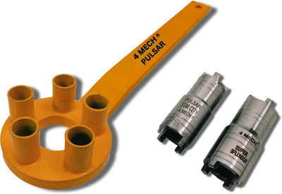 4MECH 5 Pin-Heavy+2 Clutch Nut, Multivehicle, Clutch Holder Set Lever Tool(30 cm)