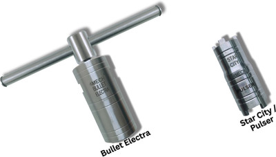 4MECH BULLET-ELECTRA+STAR/PULSAR-CLUTCH-NUT Heavy Duty Magnet Flywheel Puller Set Lever Tool(18 cm)