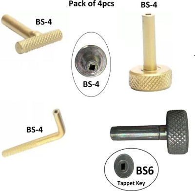 Tooltastic 4Pieces Multi-Vehicle Tappet Adjust Setting Key Tools for (BS4 & BS6) Motorbike Lever Tool(5 cm)