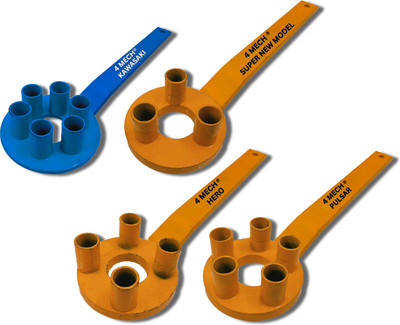 4MECH 6 Pin-Light+3 Pin-Heavy+4 Pin-Heavy+5 Pin-Heavy, Multivehicle, Clutch Holder Set Lever Tool(30 cm)