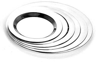 VIGSHRISE Stainless Steel Heavy Gauge Ciba/Lids/Tope Cover Set of 5 Pcs 7.48031 inch, 6.69291 inch, 6.29921 inch, 5.90551 inch, 5.11811 inch Lid Set, Pack of 5(Stainless Steel)