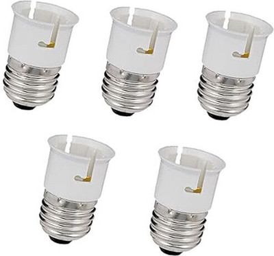 Eve Hanger E27 TO b22 Bulb Convertor Lamp Base Socket, Bulb Adapter Plastic Light Socket(Pack of 5)