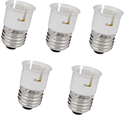 vibunt Led Bulb Converter Holder LED Lamp Adapter Plastic copper Plastic, Copper Light Socket(Pack of 5)