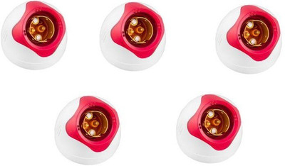 Cordnet Fancy Star Angle Bulb Holder Plastic Light Socket(Pack of 5)