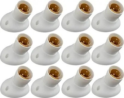REGOLITH ENTERPRISES Deluxe Holder Plastic Light Socket Plastic Light Socket(Pack of 12)