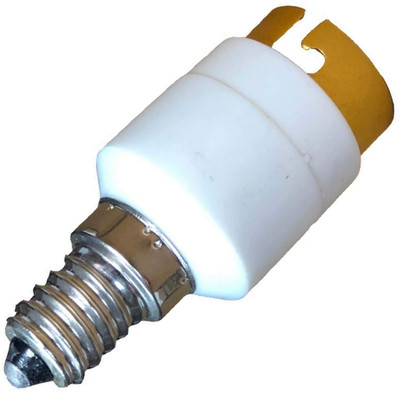 DECOBELL E14 To B22 Conversion Lamp Holder Adapter Converters Socket Adapter LED Holder AC 220 V Plug Light Bulb Base Adapter Type Aluminium, Plastic Light Socket(Pack of 1)