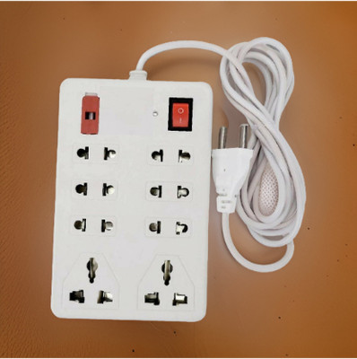 LifoDora 8 Sockets 1 Switches extension board (Cord Length:-2.5M) bba47 8 A Two Pin Socket