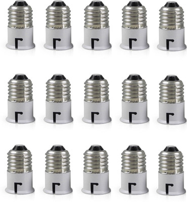 Eve Hanger E27 TO b22 Bulb Convertor Lamp Base Socket, Bulb Adapter Plastic Light Socket(Pack of 15)