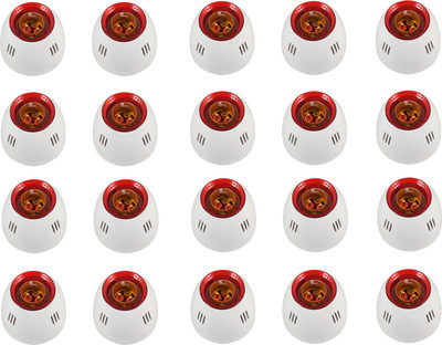 JELECTRICALS Fancy Red Ring Bulb Holder - Pack of 20 Plastic Light Socket(Pack of 20)