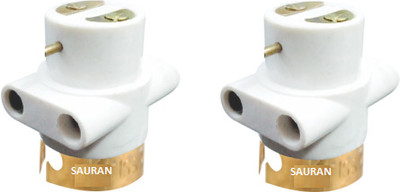 Sauran Pack of 2 ISI Marked Bulb Holder Adapter (EAP179.1) Plastic Light Socket(Pack of 2)