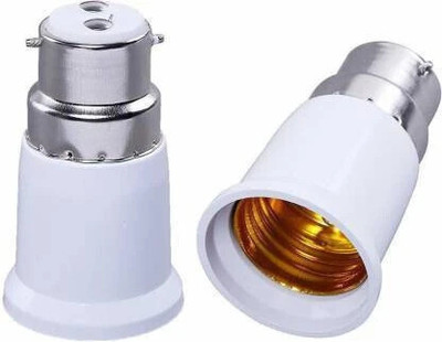 SVM Products Screw Base Socket Ceramic Lamp Holder Light Bulb Adapter Plastic Light Socket(Pack of 2)
