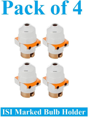 Sauran Pack of 4 Premium MULTI-Pendent Holder for Lamp (ESP71) Plastic Light Socket(Pack of 4)