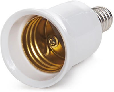 vibunt E14 to E27 Led Bulb Converter Holder Adapter Plastic, Copper Light Socket(Pack of 1)