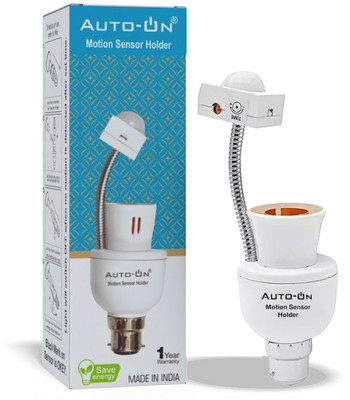 auto-on Light Sensor Fixture (0.3 Watts) (Convert any Bulb to Automatic) (Electricity Saver) Pack of 1 0.1 hrs Bulb Emergency Light(White)