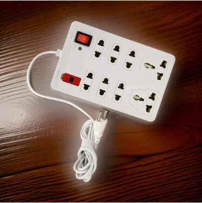 LifoDora Universal Multi Plug Point Extension Board (Cord Length: 2.0 Meter)IG145 Plastic Light Socket(Pack of 1)
