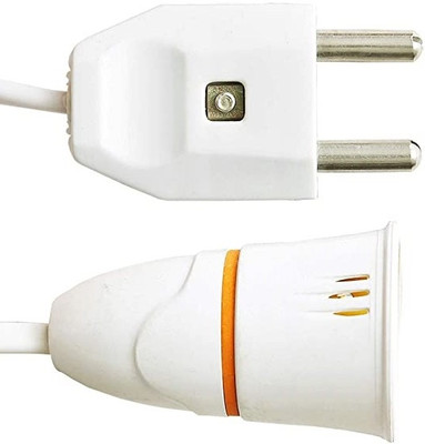 JELECTRICALS 5 Meter White Wire With Holder Copper Light Socket(Pack of 1)