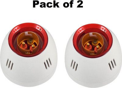 JELECTRICALS Fancy Red Ring Bulb Holder - Pack of 2 Plastic Light Socket(Pack of 2)