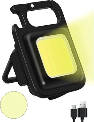 G2L Hot Sale Keychain Led Rechargeable Lighting Flashlight Bracket Bottle Opener LED Front Light(Black)