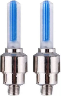 ABC AMOL BICYCLE COMPONENTS Cycle Tyre Valve Light LED Wheel Reflectors(Blue)
