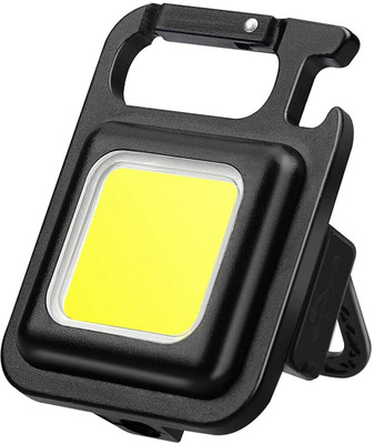 Druidstone Multifunction Keychain Led Light , Magnetic Base and LED Front Light (Black) LED Front Light(Black)