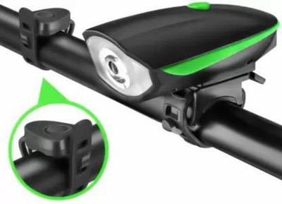 Rebound 2 In 1 Rechargeable Bike Horn And Super Bright Light With 3 Modes Light LED Front Light(Multicolor)
