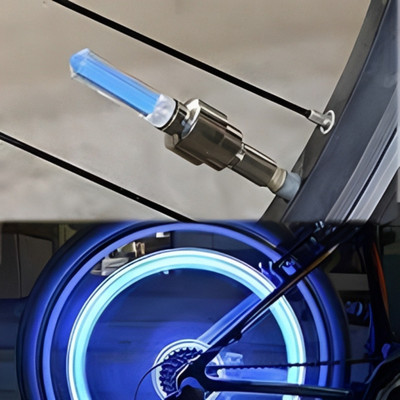 DSS Best Quality & Premium Cycle Tyre Light LED Wheel Reflectors LED Wheel Reflectors(Blue)
