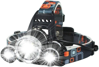 arthasya 3 LED Headlamp Torch, High Lumen USB Rechargeable, 4 Modes Headlight, Adjustable LED Headlamp(Multicolor)