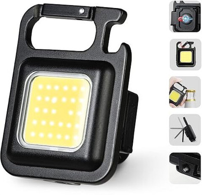Carzillion Key chain Mini Flashlight pack of 1 LED Front Light(Multicolor)