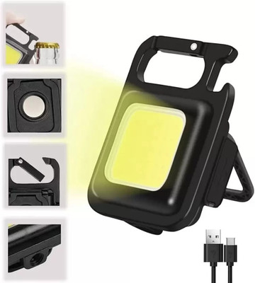 RAGISHA ENTERPRISE COB rechargeable keychain light LED Front Light(Black)
