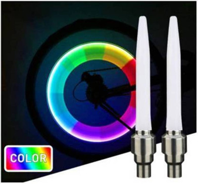 DSS Multicolor Wheel Valve Light For Bike Tyres Car Tyre Bicycle Tyre LED Wheel Reflectors(Multicolor)
