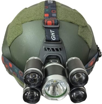 CAMPSOR 5 LED Head Lamp 5 IN 1 RECHARGEABLE B BRIGHT TK-4428 LED Headlamp(Black)