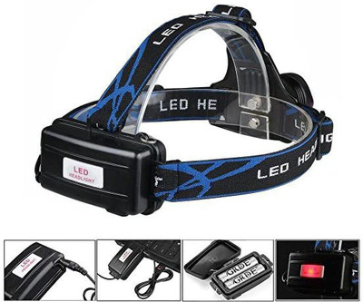 VARIYAENTERPRISE28 Led lamp Headlamp Rechargeable Waterproof Head Flashlight LED Headlamp(Blue)