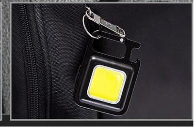WunderVoX RECHARGEABLE WATERPROOF PORTABLE LED LIGHT KEYCHAIN LED Front Light(Black)
