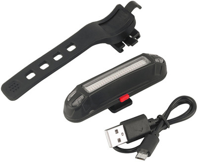DSTECHBAR Bicycle 5 Modes LED USB Tail Light with Multicolor Light LED Rear Break Light(Multicolor)