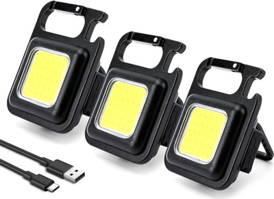 WunderVoX RECHARGEABLE WATERPROOF LED LIGHT KEYCHAIN LED Front Light(Black)