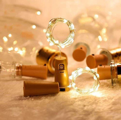 homely whimsy 20 LEDs 2 m White Steady String Rice Lights(Pack of 3)