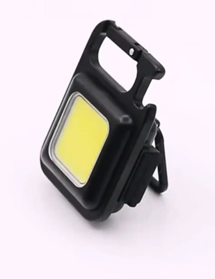 BSVR New LED Keychain Flashlight 111 Rechargeable 4 Light Modes With Bottle Opener LED Front Light(Black)