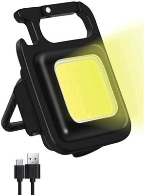 G2L New Price Keychain Light Rechargeable Lighting Flashlight Bracket Bottle Opener LED Front Light(Black)