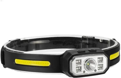 HOMETIC Portable LED Running Headlight Waterproof Super Bright Mini COB Headlamp LED Headlamp(Black)