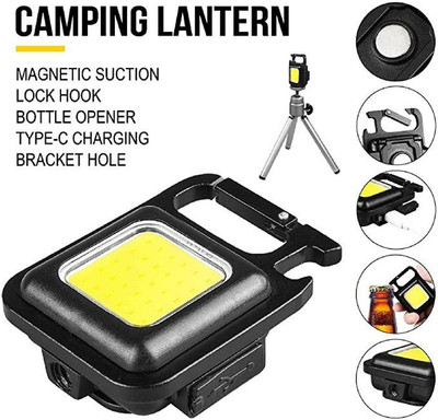 U UZAN Small Flashlight, 500 Lumens Bright, Rechargeable Battery LED Front Light(Black)