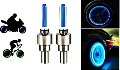 HighRider Bicycle/Bike Tyre Valve Light LED Wheel Reflectors(Blue)