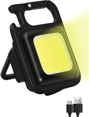 G2L New Brand Keychain Light Rechargeable Lighting Flashlight Bracket Bottle Opener LED Front Light(Black)