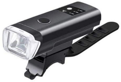 AmazingGadgets Bicycle Usb Rechargeable 350 Lumen Flashlight Anti-Glare Bike MTB Front Lamp LED Front Light(Black)