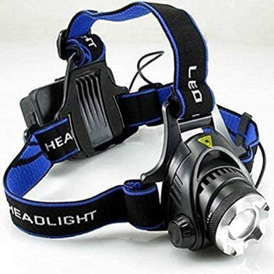 Otiporter Head Lamp Flash Light Torch for Camping LED Headlamp(Black)