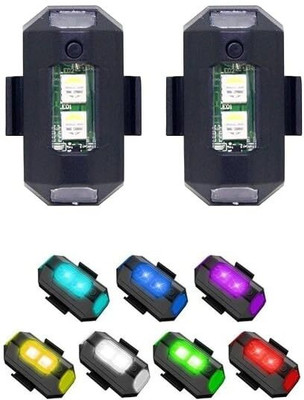 GJSHOP Universal Safety Signal Aircraft Blinking Strobe 7 Colors Led Light Multipurpose LED Spot Light(Black, White)