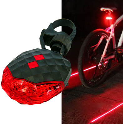 DSTECHBAR Diamond Cut Laser Light Halogen Wheel Reflectors (Red & Black) LED Rear Break Light(Red)