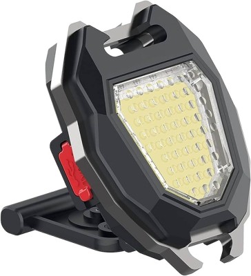 valida LED COB Small Flashlight with Lighter Emergency Lighting LED Spot Light(Black)