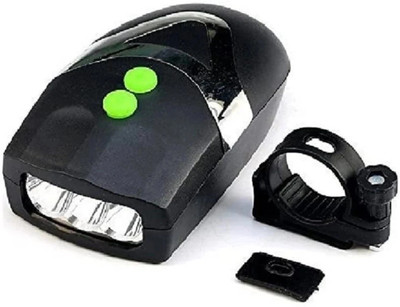 FCC RACING Mouse Shaped Cycle Bells Cycle Horn Loud Sound LED Headlamp(Black)